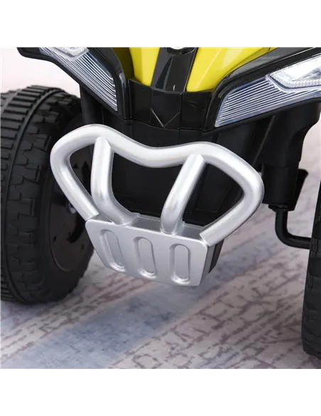HOMCOM No Power Toddler Kids Ride on Car Walker Foot To Floor Slider w/ Music Lights for 18 - 36 Months Yellow