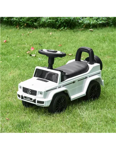 HOMCOM 3 in 1 Kids Ride On Car G350 Licensed Foot To Floor Slider Toddler Push Along NO POWER White 12-36 months