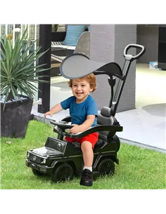 HOMCOM 3 in 1 Kids Children Ride on Push Car Toddler Sliding Car G350 Licensed Walker Foot to Floor Slider Push-Along with Horn  2