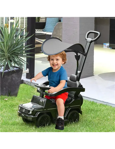 HOMCOM 3 in 1 Kids Children Ride on Push Car Toddler Sliding Car G350 Licensed Walker Foot to Floor Slider Push-Along with Horn 