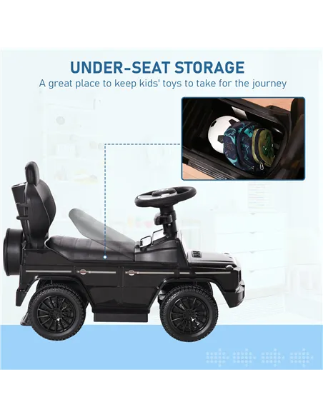 HOMCOM 3 in 1 Kids Children Ride on Push Car Toddler Sliding Car G350 Licensed Walker Foot to Floor Slider Push-Along with Horn 