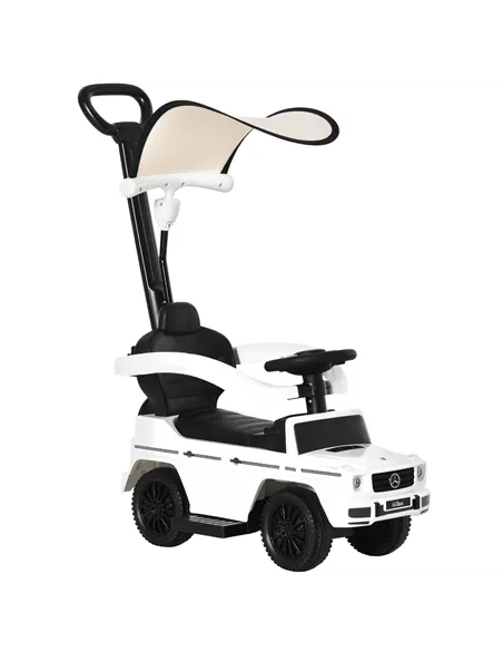 HOMCOM 3 in 1 Kids Children Ride on Push Car Toddler Sliding Car G350 Licensed Walker Foot to Floor Slider Push-Along with Horn 