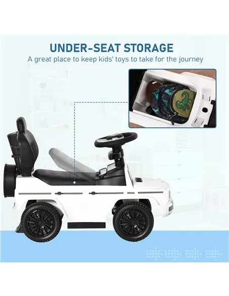 HOMCOM 3 in 1 Kids Children Ride on Push Car Toddler Sliding Car G350 Licensed Walker Foot to Floor Slider Push-Along with Horn 