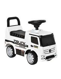 HOMCOM Compatible Kids Ride On Car Truck Mercedes Benz Licensed Toddler Foot To Floor Slider w/Under Seat Storage for 12 - 36 Mo