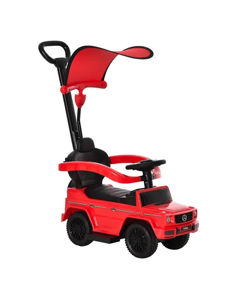 HOMCOM 3 in 1 Kids Children Ride on Push Car Toddler Sliding Car G350 Licensed Walker Foot to Floor Slider Push-Along with Horn 