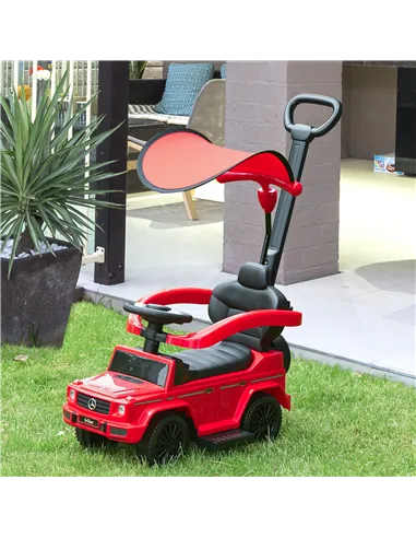 HOMCOM 3 in 1 Kids Children Ride on Push Car Toddler Sliding Car G350 Licensed Walker Foot to Floor Slider Push-Along with Horn 