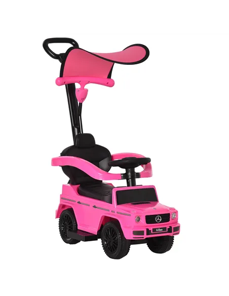 HOMCOM 3 in 1 Kids Children Ride on Push Car Toddler Sliding Car G350 Licensed Walker Foot to Floor Slider Push-Along with Horn 