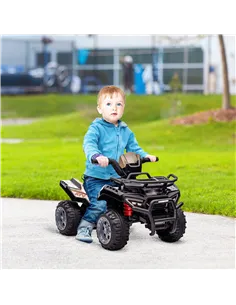 HOMCOM Kids Ride-on Four Wheeler ATV Car with Real Working Headlights for 18-36M 2