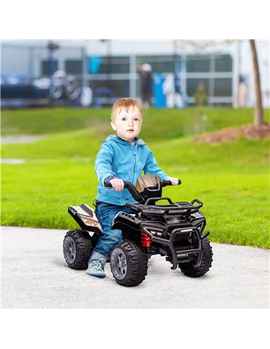 HOMCOM Kids Ride-on Four Wheeler ATV Car with Real Working Headlights for 18-36M