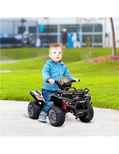 HOMCOM Kids Ride-on Four Wheeler ATV Car with Real Working Headlights for 18-36M