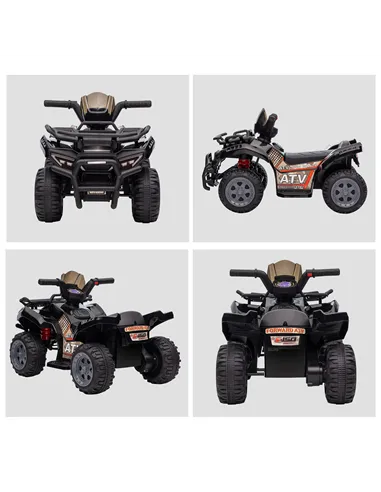 HOMCOM Kids Ride-on Four Wheeler ATV Car with Real Working Headlights for 18-36M