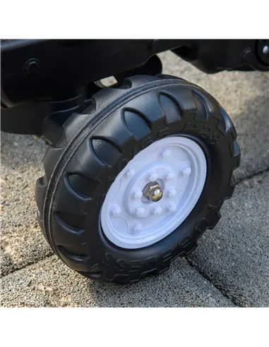 HOMCOM Kids Ride-On Construction Car, with Horn and Detachable Trailer - Yellow