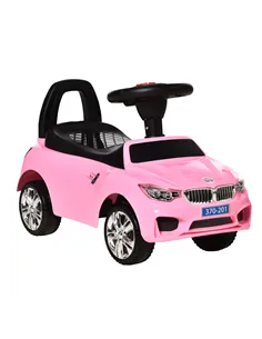HOMCOM Ride on Car Baby Toddler Walker Foot to Floor Sliding Car Slider Pink