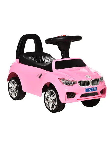 HOMCOM Ride on Car Baby Toddler Walker Foot to Floor Sliding Car Slider Pink