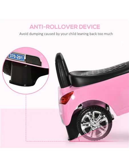 HOMCOM Ride on Car Baby Toddler Walker Foot to Floor Sliding Car Slider Pink