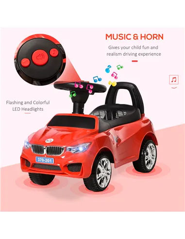 HOMCOM Ride on Car Baby Toddler Walker Foot to Floor Sliding Car Slider Red