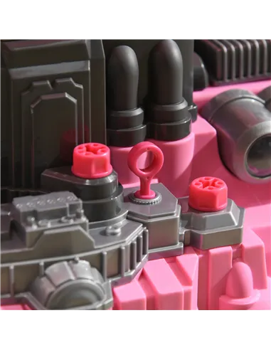 HOMCOM Kids Truck Engine Toy Set, with Horn, Light, Car Key, for Ages 3-5 Years - Pink