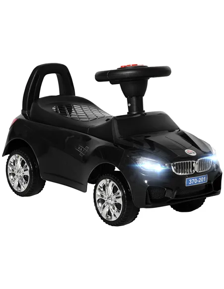 HOMCOM Ride on Car Baby Toddler Walker Foot to Floor Sliding Car Slider Black