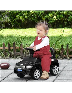 HOMCOM Ride on Car Baby Toddler Walker Foot to Floor Sliding Car Slider Black 2