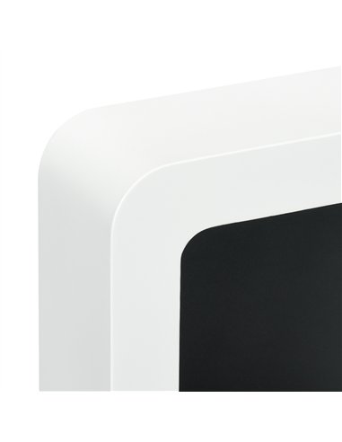 HOMCOM Wall Mounted Ethanol Fireplace, Bioethanol Heater Stove Fire with 1L Tank, 2.5 Hour Burning Time, White