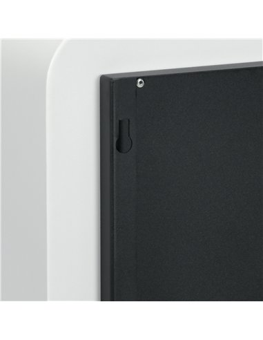 HOMCOM Wall Mounted Ethanol Fireplace, Bioethanol Heater Stove Fire with 1L Tank, 2.5 Hour Burning Time, White