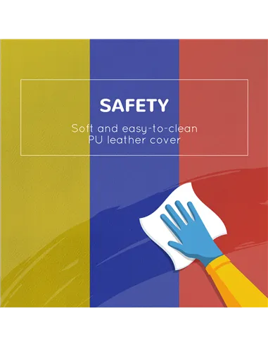 HOMCOM 2-Piece Soft Playset for Toddlers, Climbing, Crawling, For ages 12-36 Months, Red