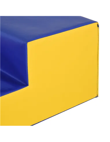 HOMCOM 2-Piece Soft Playset for Toddlers, Climbing, Crawling, For ages 12-36 Months, Red