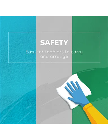 HOMCOM 5 Piece Kids Soft Play Set, Climb and Crawl Activity Toys Set for Baby Toddler, Soft Foam Blocks Indoor Play Equipment Le