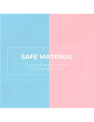 HOMCOM 2-piece Soft Play Set, Baby Foam Climber Block for Toddler 1-3 Years, Pink Blue