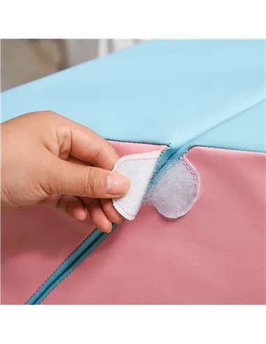 HOMCOM 2-piece Soft Play Set, Baby Foam Climber Block for Toddler 1-3 Years, Pink Blue