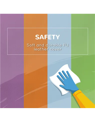 HOMCOM 4-piece Soft Play Set, Climb and Crawl Foam, Toddler Stairs and Ramp, Orange