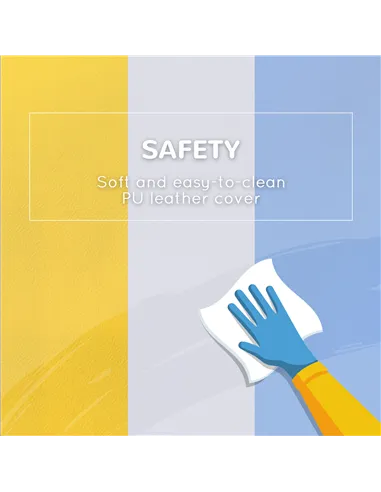 HOMCOM 2 Piece Soft Play Set for Toddler Climb and Crawl, for 12-36 Months, Grey