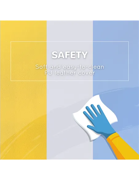 HOMCOM 2 Piece Soft Play Set for Toddler Climb and Crawl, for 12-36 Months, Grey