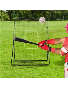 HOMCOM Baseball Rebounder Net Teens Adults Game Spot Softball Training Aid Practise Target Strike Shot Goal Play 2