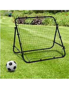 HOMCOM Adjustable Rebounder Net Kickback Target Goal for Teens Adults Training, Black 2