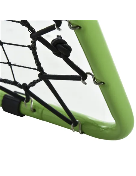 HOMCOM Football Training Net, Soccer Kickback Target Goal Both Side Rebounder Net, Adjustable Angle Goal Training Set for Kids a