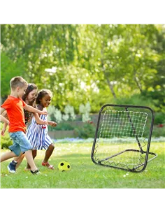 HOMCOM Angle Adjustable Rebounder Net Goal Training Set Football, Baseball 2