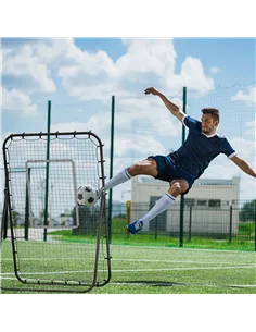 HOMCOM Foldable Football Rebounder Net, with Adjustable Angles - Black 2
