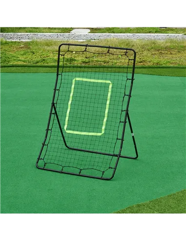 HOMCOM Rebounder Net Playback Game Spot Target Ball Rebounders Training Equipment Play Teaching