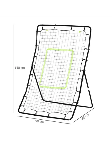 HOMCOM Rebounder Net Playback Game Spot Target Ball Rebounders Training Equipment Play Teaching