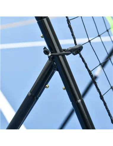 HOMCOM Rebounder Net Playback Game Spot Target Ball Rebounders Training Equipment Play Teaching