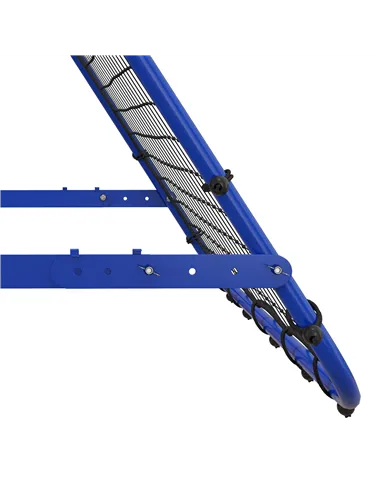 HOMCOM Adjustable Rebounder Net Kickback Target Goal for Teens Adults Training, Blue