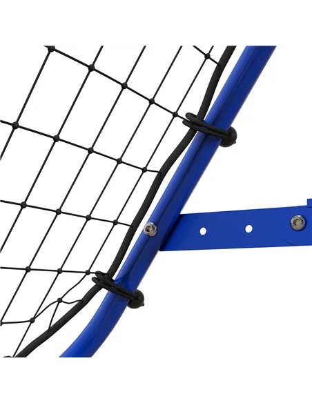 HOMCOM Adjustable Rebounder Net Kickback Target Goal for Teens Adults Training, Blue