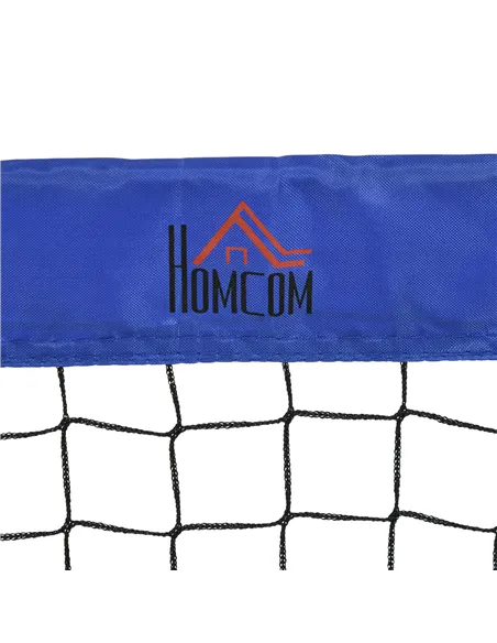 HOMCOM Set of 2 Football Goal Net 6 x 3 ft Foldable Outdoor Sport Training Teens Adults Football with Carrying Bag Blue