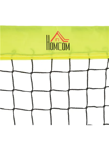 HOMCOM Two Football Goal Nets, Foldable Outdoor Sport Training Equipment, for Teens, Adults, with Carrying Bag, Yellow