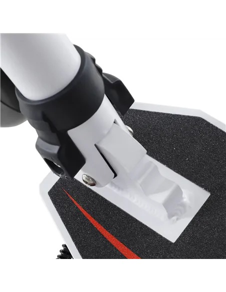 HOMCOM Foldable Kick Scooter with Double Shock Absorption and Big Wheels, Height Adjustable Aluminium Frame Big Wheel Scooter fo