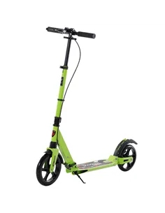 HOMCOM Kick Scooter, Folding 2 Wheel Scooter for 14+ Teens Adults, with Dual Brake System, Dual Suspension, 230mm Big Wheels, 3 