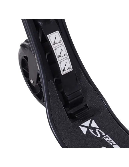 HOMCOM Folding Kick Scooter Hight-Adjustable Urban Scooter w/ Rear Brake, Double Shock Absorption System & 2 Big Wheels, For 14+