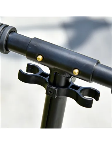 HOMCOM Teen/Adults Aluminium Folding Kick Scooter w/ Shock Mitigation System Silver