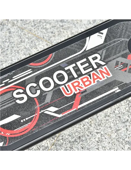 HOMCOM Kick Scooter, Folding 2 Wheel Scooter for 14+ Teens Adults, with Dual Brake System, Dual Suspension, 230mm Big Wheels, 3 
